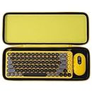 Aenllosi Custodia Rigida Portatile per Logitech POP Keys Tastiera Meccanica（Sola Custodia） (Yellow)