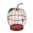 Evergreen Flag & Garden Apple Battery Operated Metal Wire Container w/ LED Lights Metal | 16.9 H x 8.66 W x 8.66 D in | Wayfair 2LA1116