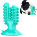 emPAWrium Dog Toothbrush Interactive TPR Chew Toy with Suction Cup Cactus