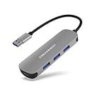 USB 3.0 Hub MEANHIGH 4 Port USB Hub for Laptop Multiport Splitter for Computer USB Port Expander for MacBook pro iMac HP,Dell, Asus, PC, Flash Drive, Mobile HDD
