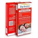 Zip Snore Anti-Snore Patches, Developed for Nose Breathing –Instant snoring relief- Improve Sleep Quality. No dry mouth or sore throat. Stop Snoring now. Better Nighttime Sleeping. - 30 in each Pack