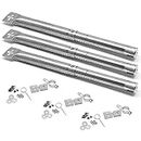 Criditpid Adjustable Stainless Steel Pipe Burner Tube Replacement for Perfect Flame, Master Forge, Uniflame and Other Model Grills, Extends from 12" to 17 1/2" Long, Tube Dia. 1", 3 Pack