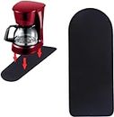 Coffee Maker Mat For Countertops,Appliance Sliders for Kitchen Appliances,Small Appliance Coffee Maker Slider,Coffee Machine Mat Sliding Tray.Coffee Accessories.Black Appliance Slider mat. (Large)