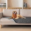 gogobunny 100% Double-Sided Waterproof Dog Bed Cover Pet Blanket Sofa Couch Furniture Protector for Kids Children Dog Cat, Reversible (30x70 Inch (Pack of 1), Dark Grey/Light Grey)
