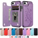 Women Leather Card Wallet Case For iPhone 15 14 13 12 11 Pro Max 6S 7 8 Plus XS