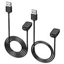 AWINNER Charger Compatible for Fitbit Charge 6/Charge 5/Luxe Cable,Smartwatch Magnetic Fast Charging Cable [Portable] (3.3 ft+1.6 ft)