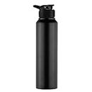 AGHNAYA Stainless Steel Water Bottle 1 litre, Water Bottles For Fridge, School,Gym,Home,office,Boys, Girls, Kids, Leak Proof(BLACK COLOUR (Black, 1)