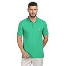 blackberrys Solid Cotton Slim Mens T-Shirt (S22059D2MS22FLF002,Green,Large)