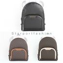 Michael Kors Jaycee Medium zip Front Pocket Signature PVC Logo Backpack MK Bag
