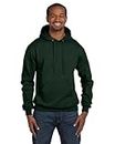 Champion Double Dry Action Fleece Pullover Hood,Dark Green,X-Large