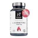 L-Carnitina 2.000 mg quemagrasas potente. L-Carnitina pura en cápsulas. Quemagrasas Potente Natural. Aumenta tu Energía y mejora tu Rendimiento, Resistencia y Recuperación. 120 cápsulas vegetales.