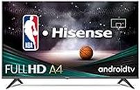 Hisense A4 Series 32-Inch FHD 1080p Smart Android TV with DTS Virtual X, Game & Sports Modes, Chromecast Built-in, Alexa Compatibility (32A4FH, 2022 New Model), Operating System VIDAA