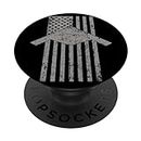 B-21 Raider Stealth Bomber Patriotic Vintage American Flag PopSockets Swappable PopGrip