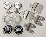 Slick Locks FD-FVK-1-TK Slick Locks Ford Swing Door Kit Complete with Spinners, Weather Covers & Locks