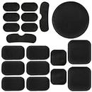 19Pcs Universal Airsoft Helmet Pads, Tactical Helmet Replacement Foam Padding Kits Bicycle Accessories Mats for Fast Mich CS ACH FMA USMC PASGT (Nero)