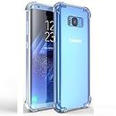 USTIYA Case for Samsung Galaxy S8 G950 Clear TPU Four Corners Protective Cover Transparent Soft