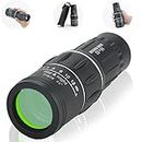 TANNOZHE Monocular Telescope,16X52HD high Power Low Night Vision, Mini Monocular Pocket Scope for Adults Kids,Compact Waterproof Monocular for Bird Watching Hiking Camping