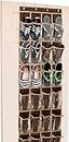 HOME CODIFY INDIA Over The Door Shoe Clothing Organizer. (Brown, Polyester)