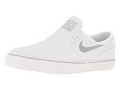 Nike Zoom Stefan Janoski Slip Cnvs, Men's skateboarding shoes, White (White / Wolf Grey-White), 7 UK (41 EU)