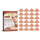 EIRZNGXQ 24 Stueck UV-Schutz-Nasenpflaster für Männer und Frauen, verhindert die Sonnenbräunung der Nase