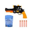 KITI KITS Assault Soft Foam Water Crystal Shots Gun Toy Game for Kids Boys with Light and More Than 500 Water Crystal Ball & Soft Foam Bullets Set