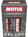 Motul Combo of C2 Chain Lube (400 ml) and C1 Chain Clean for All Bikes (400 ml) (LBCH014)