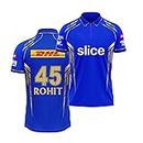 MSV Sports Rohit 45 Mumbai Cricket Team New Jersey 2024 (Kids,Boys,Men)(Large 40) Multicolour