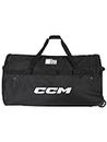 CCM Pro Goalie Wheeled Bag, Black, 44” (112 x 61 x 61 cm), Three All-Terrain Wheels, Polyester Fabric, Tarpaulin Reinforcement, Player ID Pocket