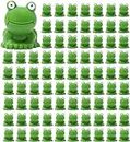 100/200Pack Mini Frogs,Mini Frog Garden Decor,Resin Mini Frogs Figurines,Green Frog Miniature Figurines,Micro Frogs Figurines, Tiny Cute Frog Figurines,Tiny Plastic Frogs,Fairy Garden Decor. (200Pcs)