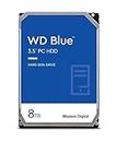 Western Digital 8TB WD Blue PC Internal Hard Drive HDD - 5640 RPM, SATA 6 Gb/s, 256 MB Cache, 3.5" - WD80EAAZ