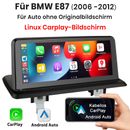 Linux Autoradio SWC  GPS Navi iDrive Carplay Für BMW 1er E81 E82 E87 E88 2006-12