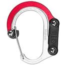 GEAR AID HEROCLIP Carabiner Clip and Hook (Mini) for Travel, Luggage, and Small Bags, Hot Rod Red