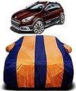 AUCTIMO® Fiat AVVENTURA Car Cover Waterproof with Triple Stitched Ultra Surface Body Protection (Orange Stripes)