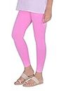 Secret Trendz Womens/Girls/Ladies Soft Stretchable Slim Fit Ankle Length Plain/Solid Cotton Leggings (Cotton1, Baby Pink)
