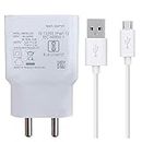 46W V5 Ultra Fast Charger for Nokia Lumia 830 Charger Original Adapter Like Mobile Charger | Qualcomm QC 3.0 Quick Charge Adaptive Charger with 1 Meter Micro USB Data Cable (46W, White)