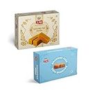 Lal Sweets Combo Pack Of Mysore Pak Signature 400 G And Dharwad Peda 400 G Gift Pack | Diwali Gift Hamper | Festive Sweets | Desi Cow Ghee Sweet | Gift Box - 800 Gm