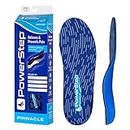 Powerstep Pinnacle Shoe Insoles - Shock-Absorbing Arch Support and Cushioning for Plantar Fasciitis