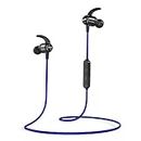 UXD Bluetooth Headphones, Upgraded Wireless Headphones with CVC8.0 Mic, 20Hrs Playtime, IPX7 Waterproof, Bluetooth 5.0, Magnetic In-Ear Earbuds for iPhone/Android (Blue_)