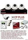 CP Plus Astra Full HD 4Ch DVR + CP Plus Camera 2.4 MegaPixal Nightvision + 1TB Seagate SKYHAWK Hard Disk + Cable Copper 3+1 CP Plus + Power Supply 12V 5Amp CP Plus + BNC & DC Pins Combo Pack (CCTV Kit) UPV Sales