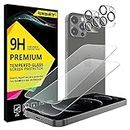 4youquality [4-in-1 Screen Protector for iPhone 12 Pro with Camera Lens Protector, Tempered Glass Film, 2-Pack Each, [LifetimeSupport][Impact-Resistant][Anti-Scratch][Ultra-Transparent]
