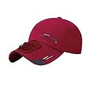 MYADDICTION Outdoor Cooling Fan Hat Baseball Cap Sun Hat Outdoor Camping Wine Red Cotton 1 piece Clothing, Shoes & Accessories | Mens Accessories | Hats