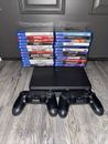 Ultimate PS4 Slim 1Tb Console Bundle With 2 Controllers & 25 Games Free Shipping