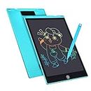 Colorida Pizarra LCD de 12 Pulgadas, Tableta de Escritura, Tableta electrónica gráfica, Almohadilla de Dibujo Digital, Juguete para niños de 3 a 12 años (Azul)