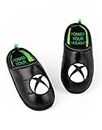 Xbox Slippers Boys Kids Teens Game Console Logo Green Black Shoes 33 EU