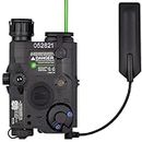 CTOPTIC Airsoft PEQ-15 Pro IR Laser UHP Visible Green Laser White LED Flashlight Tan…