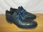 Chaussures de ville à lacets velours derby cuir bleu/noir GEOX 41 9.5US 7.5UK