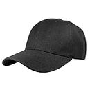 Gelante Adult Plain Baseball Cap Classic Adjustable Size for All Seasons., Black, One Size