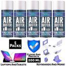 5x Compressed Air Duster Spray Can Cleans Laptop Printer Keyboard Gadget 200ml