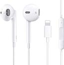 Lightning Headphones[Apple MFi Certified]Apple earphones Wired iPhone Headphones In-Ear Earbuds(Built-in Microphone & Volume Control) Compatible with iPhone 11/13/13ProMax/SE/12/12 Mini/14/XR/8/7/XS
