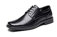 DECARSDZ Men's Classic Dress Oxford Formal Shoes Black, 027black, 9.5